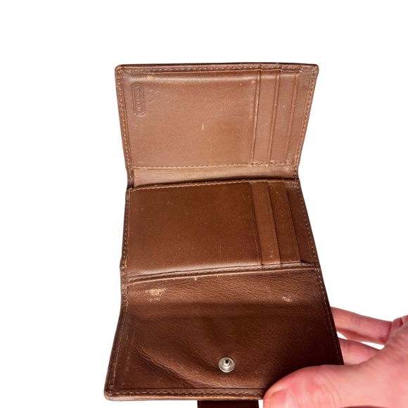 Coach vintage y2k brown and khaki mini signature soho wallet - Picture 9 of 12